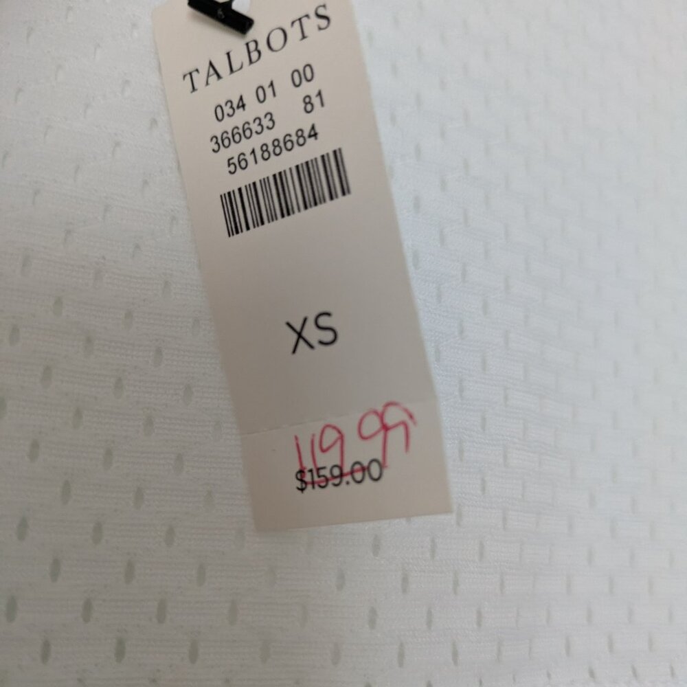 T by Talbots NWT White Lightweight Sport Jacket - Picture 4 of 9